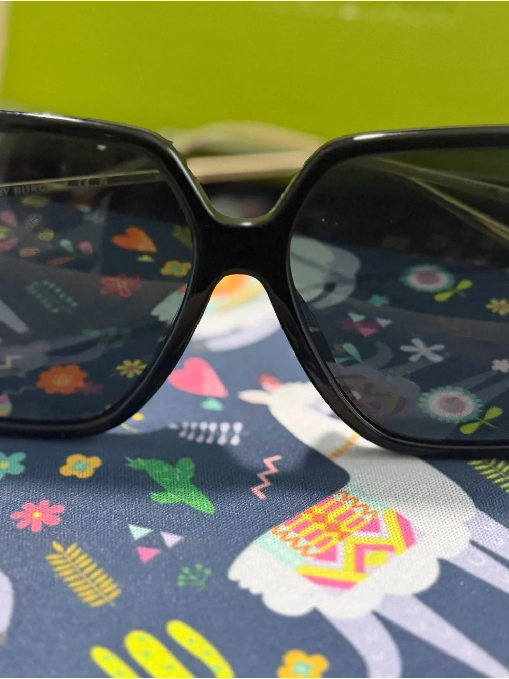 Tory Burch Black Sunglasses with Dark Lenses